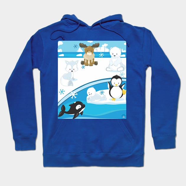 Arctic Friends Hoodie by Mama_Baloos_Place